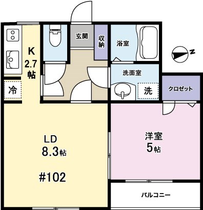 パストラーレ南 間取り