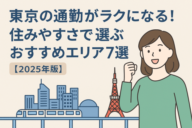 東京の通勤がラクになる!住みやすさで選ぶおすすめエリア7選【2025年版】