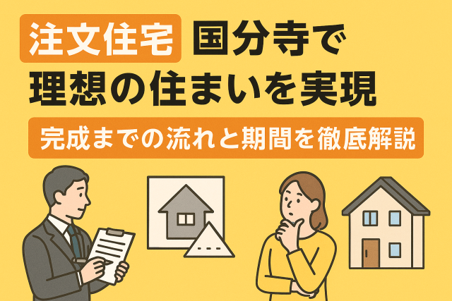 【注文住宅】国分寺で理想の住まいを実現!完成までの流れと期間を徹底解説