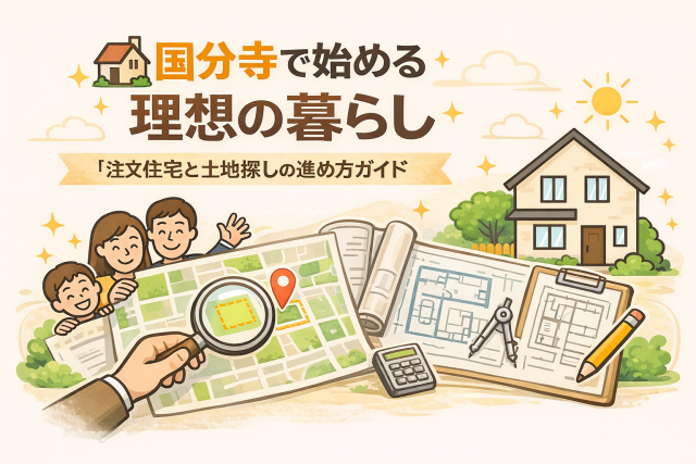 国分寺で始める理想の暮らし|注文住宅と土地探しの進め方ガイド