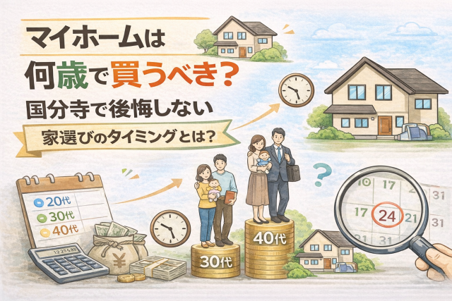 マイホームは何歳で買うべき?国分寺で後悔しない家選びのタイミングとは