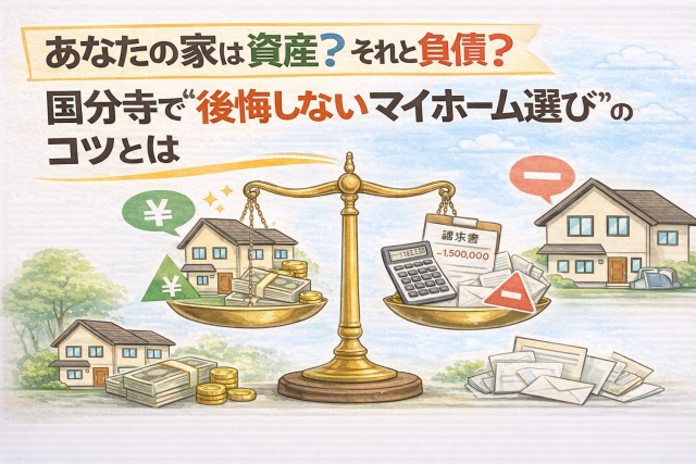 あなたの家は資産?それとも負債?国分寺で“後悔しないマイホーム選び”のコツとは