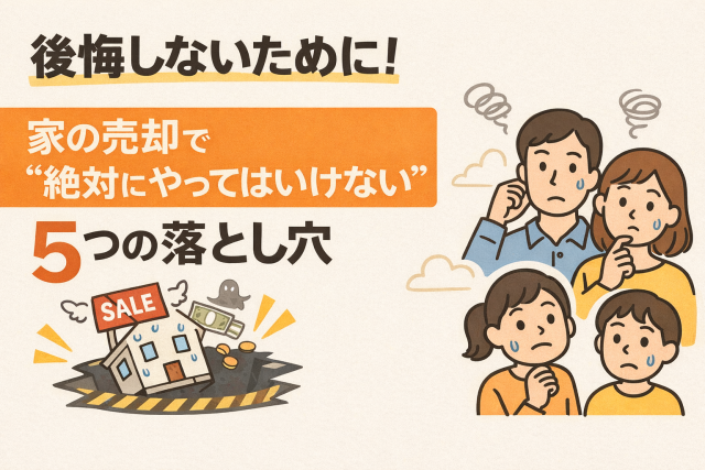 後悔しないために!家の売却で“絶対にやってはいけない”5つの落とし穴