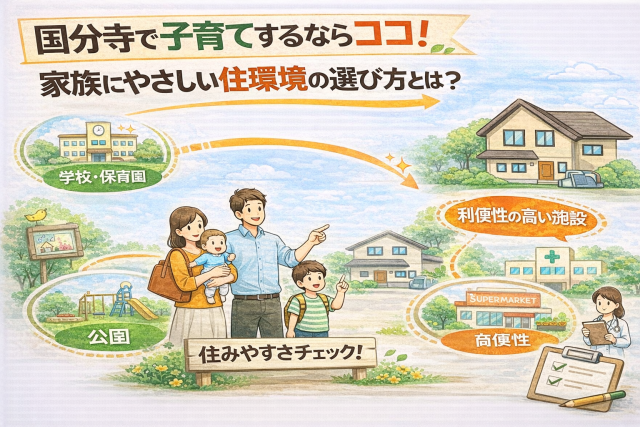 国分寺で子育てするならココ!家族にやさしい住環境の選び方とは?