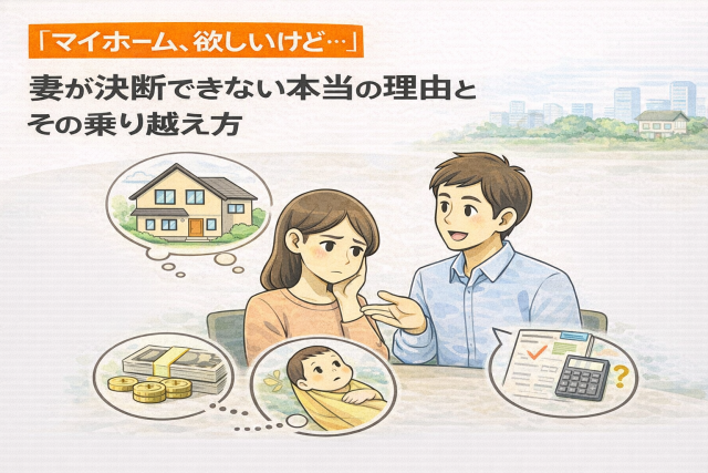 「マイホーム、欲しいけど…」妻が決断できない本当の理由とその乗り越え方
