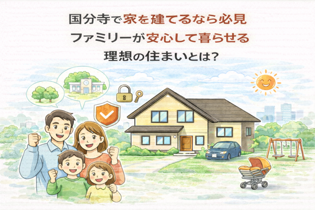 【国分寺で家を建てるなら必見】ファミリーが安心して暮らせる理想の住まいとは?
