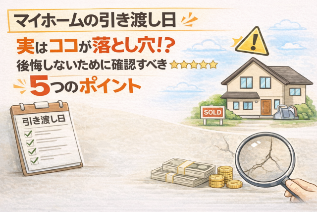 マイホームの引き渡し日、実はココが落とし穴!?後悔しないために確認すべき5つのポイント