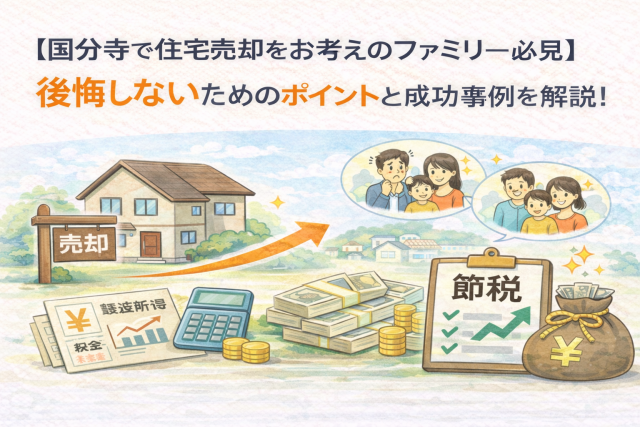 【国分寺で住宅売却をお考えのファミリー必見】後悔しないためのポイントと成功事例を解説!