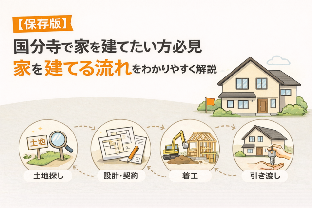 【保存版】国分寺で家を建てたい方必見!家を建てる流れをわかりやすく解説