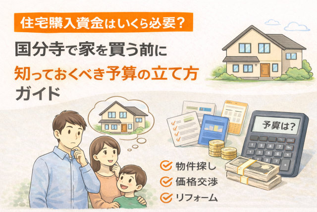 住宅購入資金はいくら必要?国分寺で家を買う前に知っておくべき予算の立て方ガイド