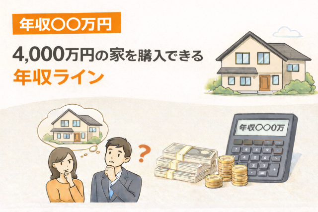年収○○万円で買える?4000万円の家を購入できる人のリアルな年収ラインとは