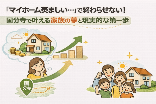 「マイホーム羨ましい…」で終わらせない!国分寺で叶える家族の夢と現実的な第一歩