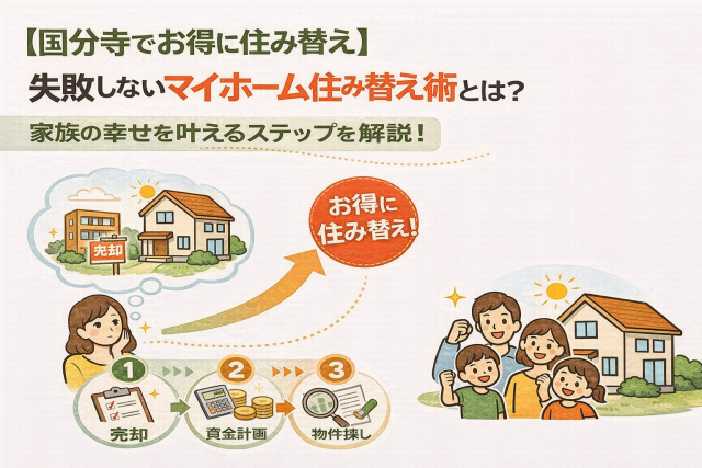 【国分寺でお得に住み替え】失敗しないマイホーム住み替え術とは?家族の幸せを叶えるステップを解説!