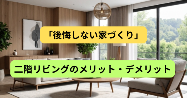 「後悔しない家づくり」二階リビングのメリット・デメリットとは？国分寺でファミリーに選ばれる理由も解説！